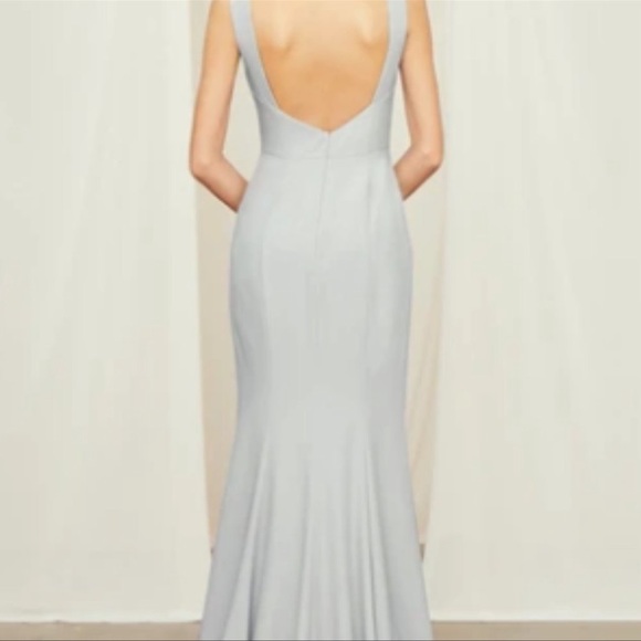 Amsale Joelle Dress in Ice - Picture 4 of 5